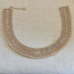 Vintage Pearl Collar Necklace
